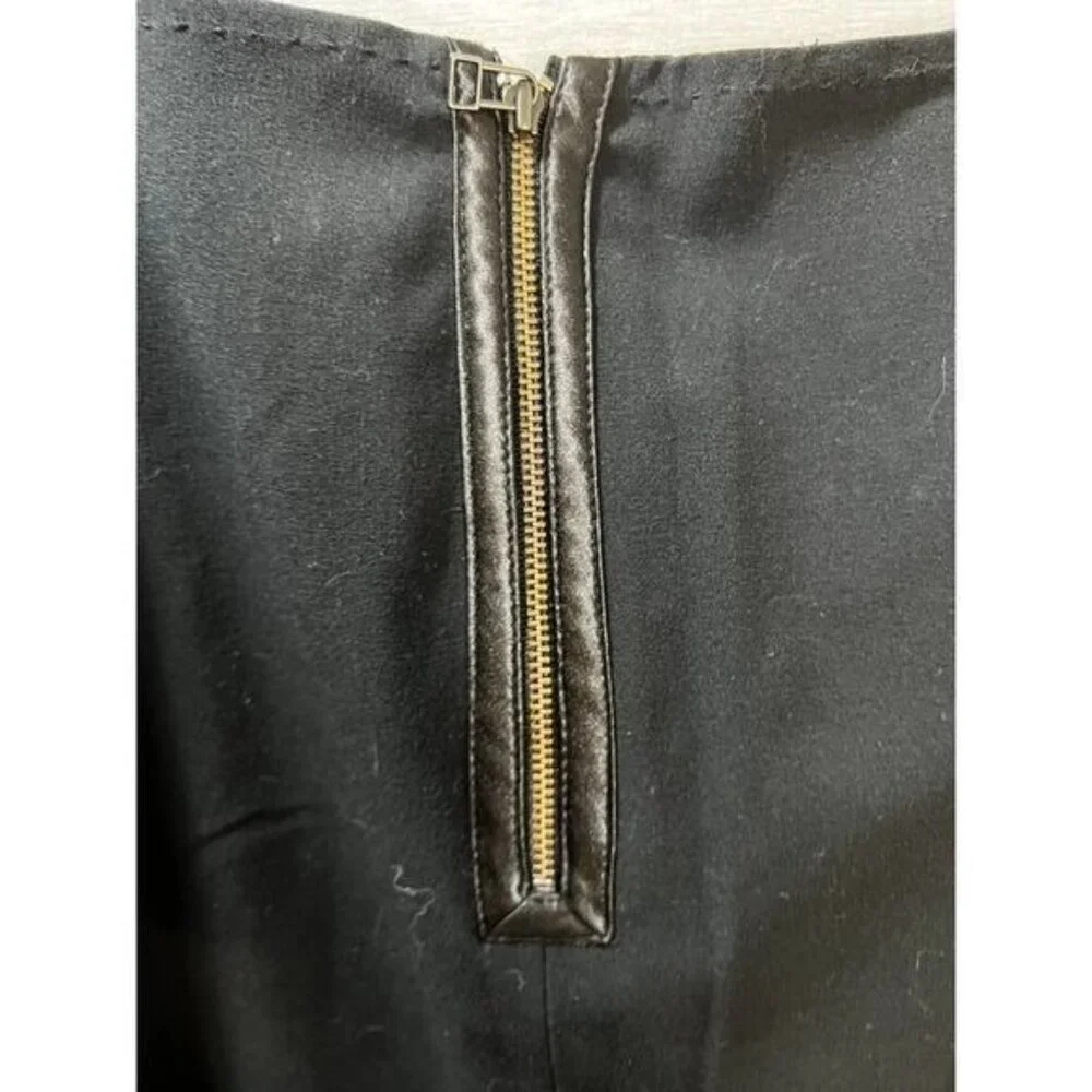 Tahari Womens Black Pencil‎ Skirt With Back Zipper Closure Size 4